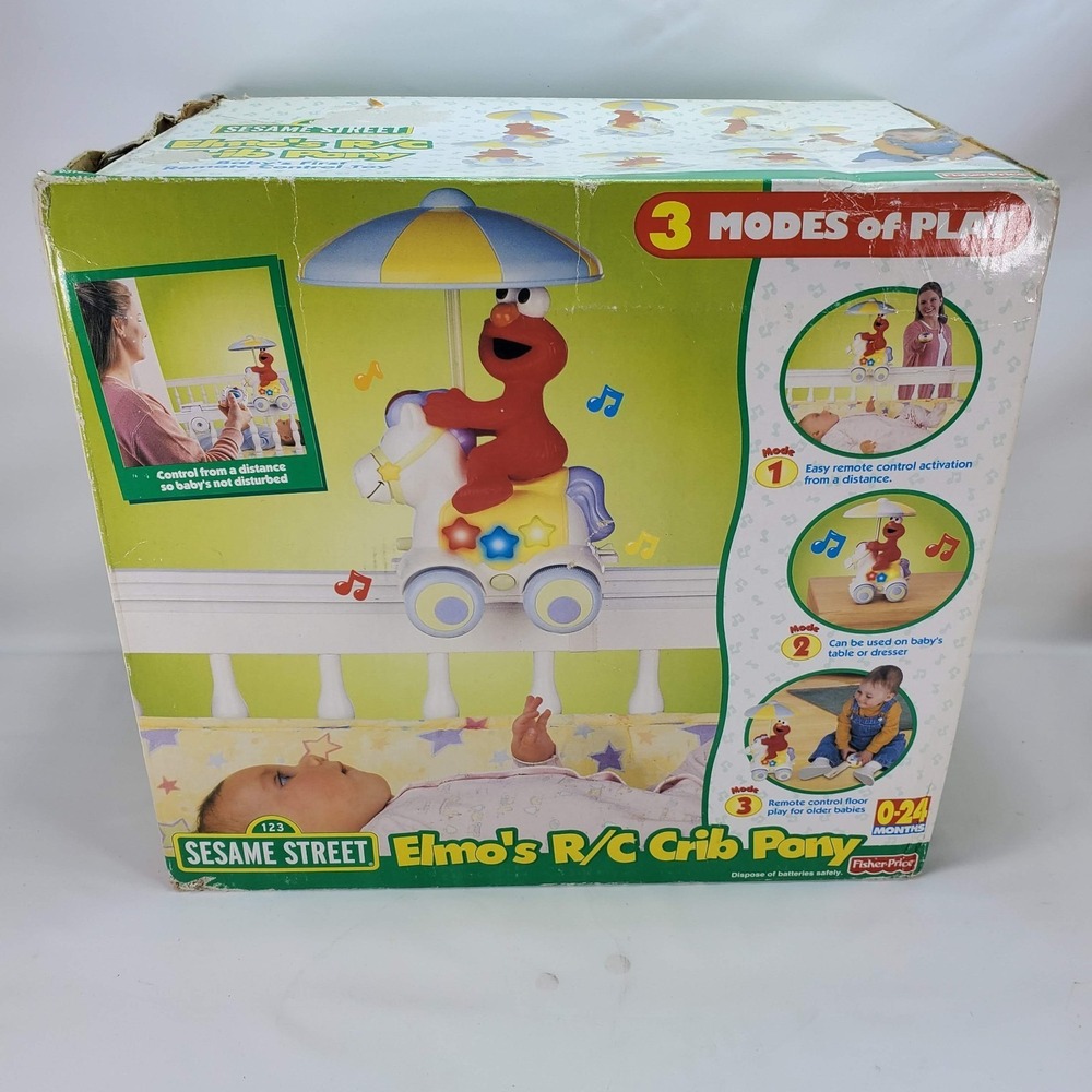 New Rare Sesame Street ELMO'S R/C‎ Crib Pony Baby's First Remote Control Toy